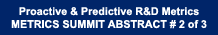 Proactive and Predictive R&D Metrics